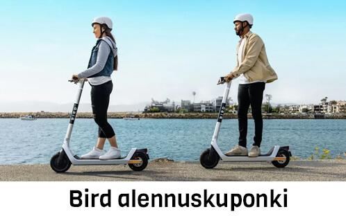 Bird testattu 5€ alennuskoodi 2026